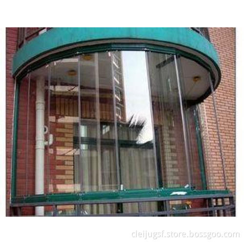 Bent Laminated Tempered Glass For Curtain Wall , Toughened